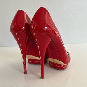 Auth MIU MIU Red Patent Leather Heels